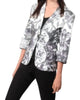 Natural Kaleidoscope Blazer in Ivory/Gray - thumbnail
