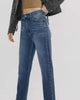 High Rise Relax Tapered Fit Jeans in Blue - thumbnail