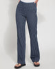 Patterned Denim Trouser in Indigo Pinstripe - thumbnail