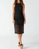 Halter Crochet Dress in Black - thumbnail