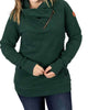 Zipcowl Sweatshirt in Evergreen - thumbnail