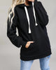 Luxe Hoodie Sweatshirt in Black - thumbnail
