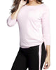 Side-Tie Sweater in Pink - thumbnail