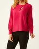 Swinton Slit Neck Blouse in Love Potion - thumbnail