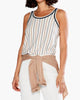 Neutral Striped Vital Tank in Neutral Multi - thumbnail