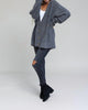 Melange Button Down Cardigan in Charcoal - thumbnail