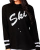 Ski Drawstring Pullover in Black/Gray - thumbnail