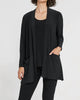 Zest Zip Back Cardi in Black - thumbnail