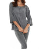 Luciana Button Off The Shoulder Top in Charcoal - thumbnail