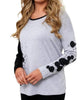 Splatter Color Block Crew Neck Sweater in Frost Combo - thumbnail