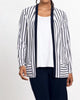 Stripe Everyday Cardigan in Navy - thumbnail