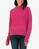 Leona Turtleneck Sweater in Deep Pink - thumbnail