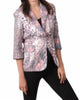 Wild Wanderlust Blazer in Cream/Pink - thumbnail