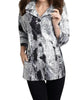 White Noise Rain Jacket in Blackwhite - thumbnail