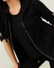 Soft Stretch Hooded Vest in Black - thumbnail