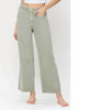 Wide Leg Cropped Denim in Desert Sage - thumbnail