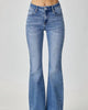 Mid Rise Basic Flare Jean in Medium Wash - thumbnail