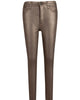 Connie High Rise Fab Ab Skinny Jeans in Metallic Bronze - thumbnail