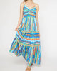 Stripe Maxi Dress in Blue/Green - thumbnail