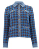 Tweed/Denim Jacket in Multi Tweed - thumbnail