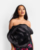 Rebdolls Women's Dahlia Satin Dramatic Flower Corset Top - thumbnail