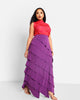 Rebdolls Women's Aria Ruffle Maxi Bodycon Skirt - thumbnail
