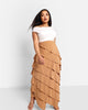 Rebdolls Women's Amanda Ruffle Maxi Bodycon Skirt - thumbnail