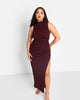 Rebdolls Women's Hazel Ruched Maxi Bodycon Dress - thumbnail