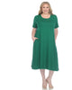 Short Sleeve Midi Dress - thumbnail