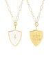 "I Got This" Merit Shield Badge Necklace in Gold - thumbnail