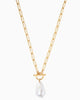 18K Gold Necklace With Freshwater Pearl in Gold - thumbnail