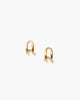 Arc Huggies in Yellow Gold - thumbnail