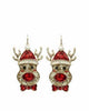 Glitter Rudolf Earrings in Gold - thumbnail