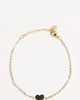 Dainty Gold Heart Bracelet in Gold/Peach - thumbnail