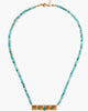 Bezel Wrapped Marquise Necklace in Turquoise - thumbnail