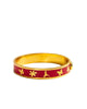 Garden Hinged Bracelet in Poppy - thumbnail