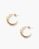 Dotted Hoop Earrings in Gold - thumbnail