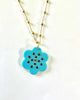 Camellia Pendant in Turquoise - thumbnail