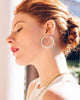 Fiona Hoops in White - thumbnail