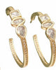 Delaney Hoops in Gold - thumbnail