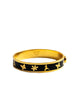 Garden Hinged Bracelet in Black - thumbnail