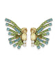 Callie Butterfly Earrings in Aqua - thumbnail