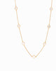 Coin Demi Station Necklace - Mother Of Pearl in Gold - thumbnail