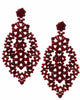 Giuliana Crystal Chandilier Earrings in Merlot - thumbnail