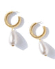 Claudia Pearl Drop Earrings in White - thumbnail