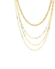Four Strand Link Necklace in Gold - thumbnail