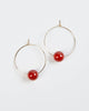 Audrey Hoop Earrings in Gold - thumbnail