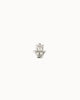 Hamsa Hand Piercing Stud Earrings in Silver Plated - thumbnail