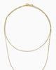 Double Rope Chain Necklace in Gold - thumbnail