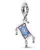 Disney Aladdin Magic Carpet Dangle Charm in Blue - thumbnail
